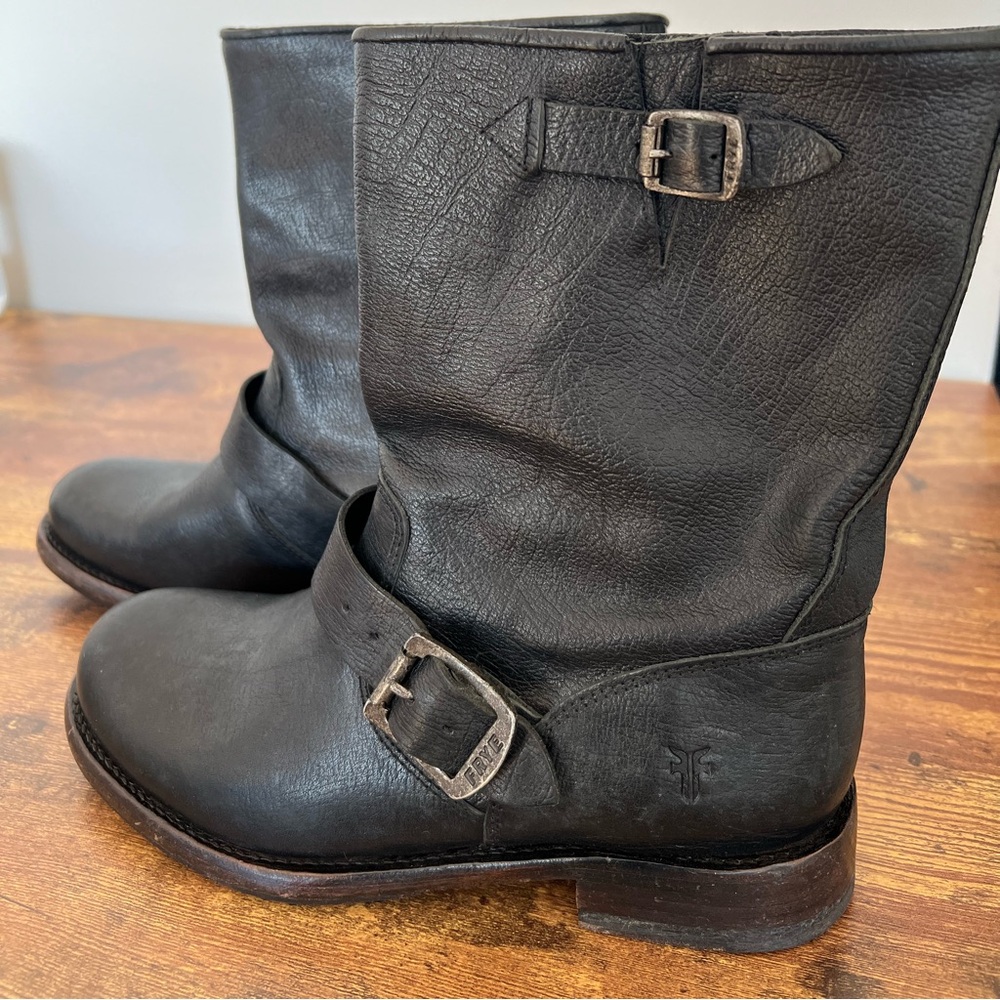 Frye Jenna engineering bootie. Size 7 black